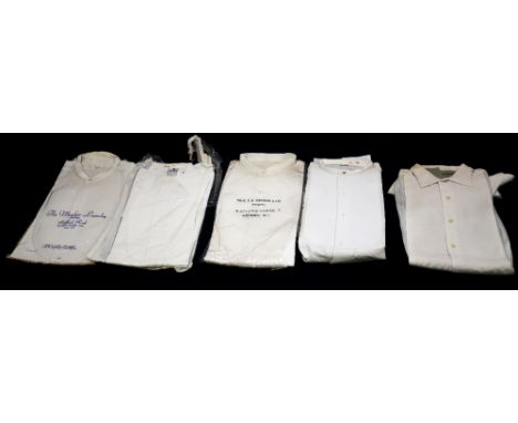 A large collection of evening shirts from the 1940s upto the 1970s/80s, to include a Christian Dior shirt.&nbsp; Three with c