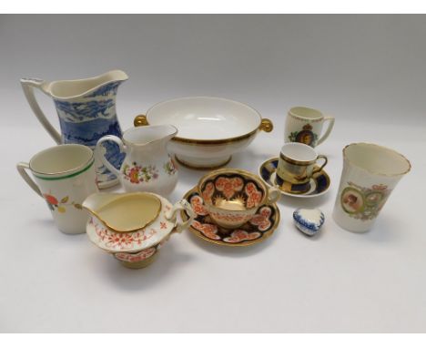 A collection of early to mid 20th Century china wares to include Spode, Royal Doulton, Folly Grafton and Macintyre along with