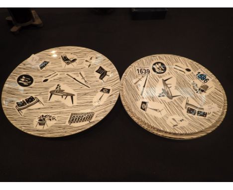 Set of five Midwinter Homemaker plates