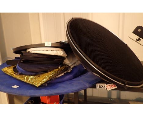 Collection of folding photographic light filters