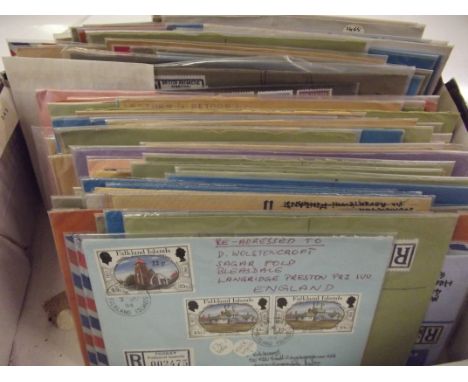 A box of first day covers