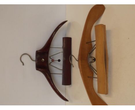 Two vintage coat hangers