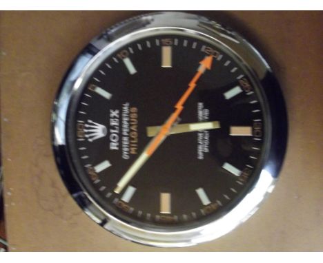 Rolex Oyster Perpetual Milgauss Superlative Chronometer Officially certified sweep movement wall clock
