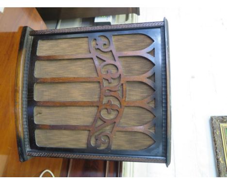 A Lissenola oak speaker, with arched fretwork grille