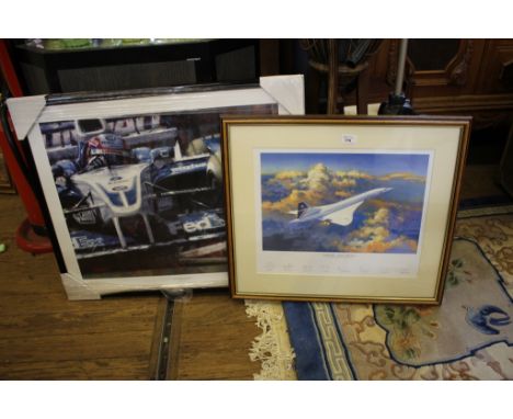 Juan Carlos Ferrigno 'Juan Pablo Montoya' BMW Williams 2002 Signed and numbered in pencil 354/500, lithograph After Timothy O