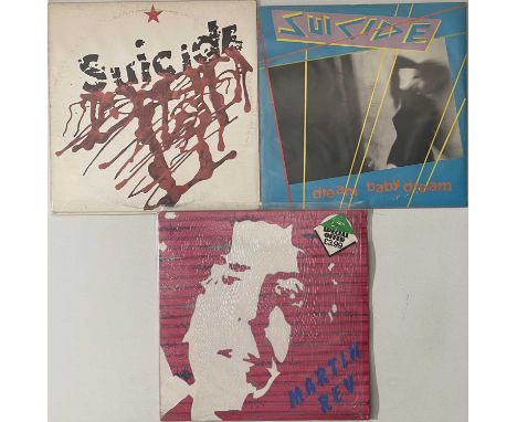 SUICIDE &amp; RELATED - LP/12" RARITY BUNDLE. Absolutely stunning bundle of 2 x LPs plus 1 x 12" from seminal Proto-Punks Mar