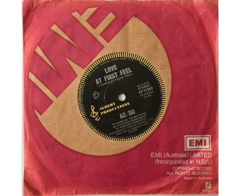AC/DC - LOVE AT FIRST FEEL/ PROBLEM CHILD 7" (AUSTRALIAN PRESS - AP-11340). A scarce original Australian pressing of AC/DC's 