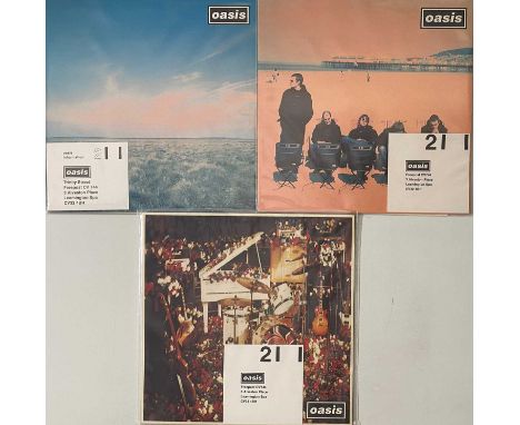 OASIS - WHATEVER/ROLL WITH IT/DON'T LOOK BACK IN ANGER - ORIGINAL UK 12". Mega pack of 3 x early 12" from Oasis. All original