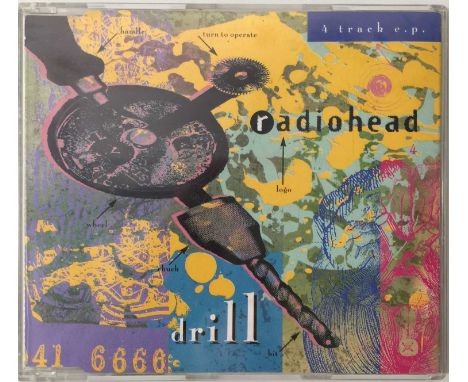 RADIOHEAD - DRILL EP (CDR6312). Lovely copy of Radiohead's first EP, Drill. The disk displays some light hairline scuff marks