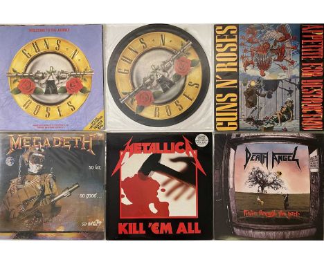 HEAVY ROCK/ METAL - LP COLLECTION. A superb selection of 15 LPs, includes a couple of 12" singles. Artists/ titles include Gu