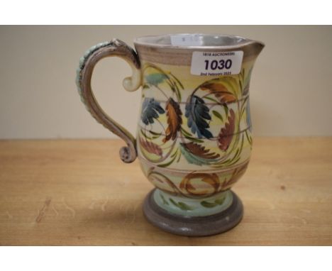 A 1960s Denby Glyn College signed jug, stamped Wade England.&nbsp; H 15cm