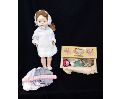 A 'MEXICAN GIRL' PELHAM PUPPET with box, and a Pedigree doll