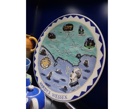 A POOLE POTTERY 'HARDY'S WESSEX' CHARGER limited edition 18/250, made for the Dorchester Thomas Hardy Festival, 1968