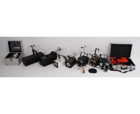 A quantity of various stage lighting equipment and accessories, including a Pluto 500, Rank Strand Minim 23 and Minim F, CCT 