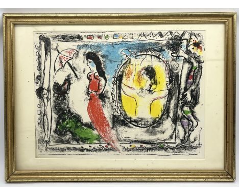 Marc Chagall (1887 - 1985) Lithograph in colour, unsigned, from the edition issues by Maeght for "Derriere le Mirror" - 36.5c