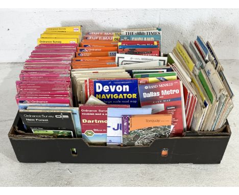 A large collection of various maps including a number of Ordnance Survey 