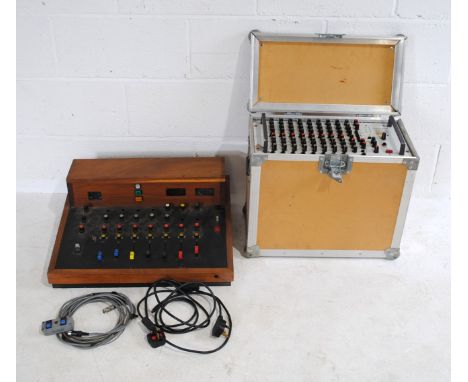A vintage Dynacord Gigant V 400w RMS Digital Effects Mixer Amplifier, in a flight case, along with a vintage hand-built mixer