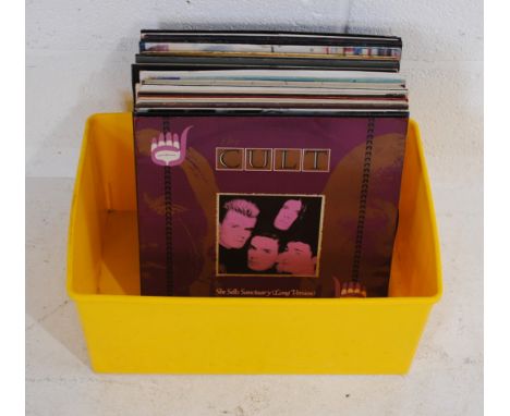 A quantity of various 12" vinyl records, including Cult, Balaam & The Angel, Slade, Prince, The House Of Love, Bananrama, Joh