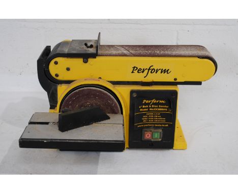 A Perform CCBD546 4" belt and disc sander