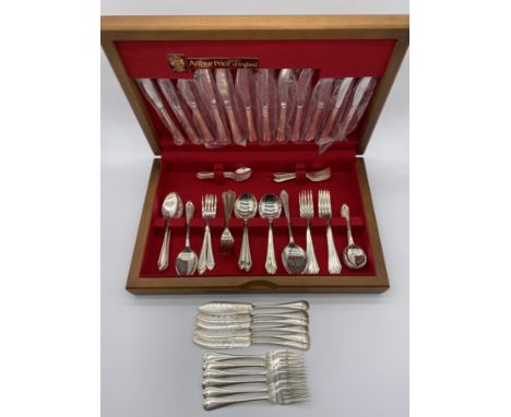 An Arthur Price canteen of silver plated cutlery