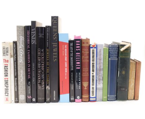 A collection of reference books on art, antiques, jewellery and fashion, 19th-20th centuries, to include: William Chaffers, H