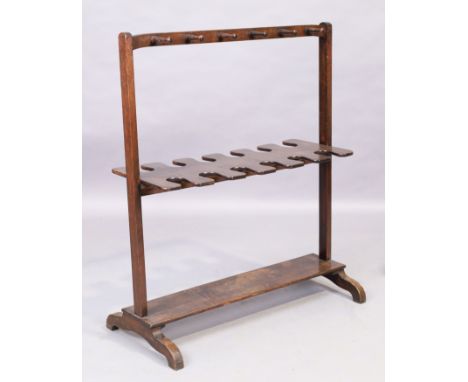 An Edwardian mahogany boot and whip rack, first quarter 20th century, 97cm high, 83cm wide, 40cm deepCondition Report:  two s