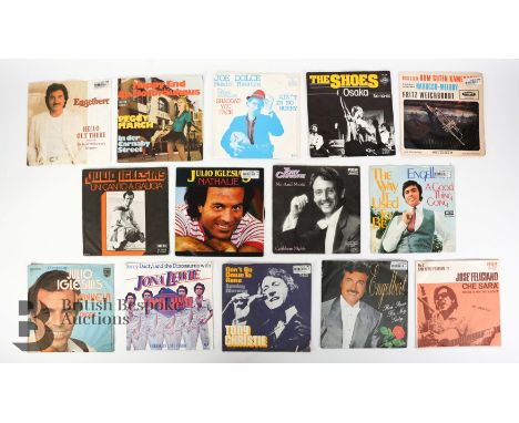 Approx. 340 45rpm 7inch records, all European pressings including Engelbert, Tony Christie, Julio Iglesias, Al Martino, James