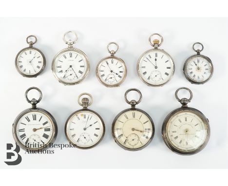 Miscellaneous pocket watches including a silver Patent Lever chronometer Greenwich Meantime Keeper, Birmingham hallmark dated