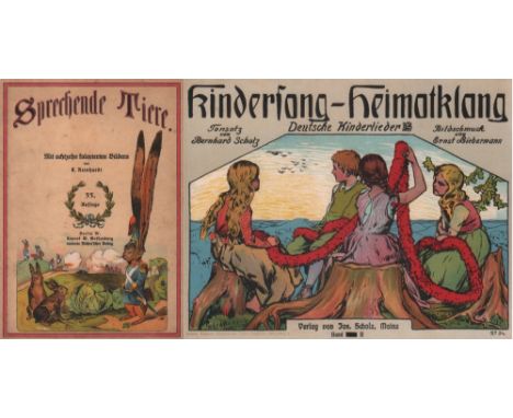 Kinderbuch. (Glaßbrenner, Adolf.) Sprechende Tiere. Ein Bilderbuch. 33. Auflage. Berlin, Mecklenburg vormals Richter, ca. 192