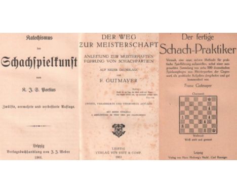 Gutmayer, F. Der Weg zur Meisterschaft. Anleitung zur musterhaften Führung von Schachpartien ... 2. Auflage. Leipzig, Veit, 1