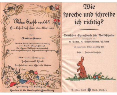 Lesebuch. Kern, Artur. Wer liest mit? Ein Lesebuch für die Kleinen. Unter besonderer Mitwirkung von Egon Wintermantel und der