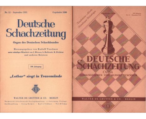 Deutsche Schachzeitung. Organ des Deutschen Schachbundes. Hrsg. von R. Teschner und K. Richter. 100. Jahrgang 1950 / 51 - 108