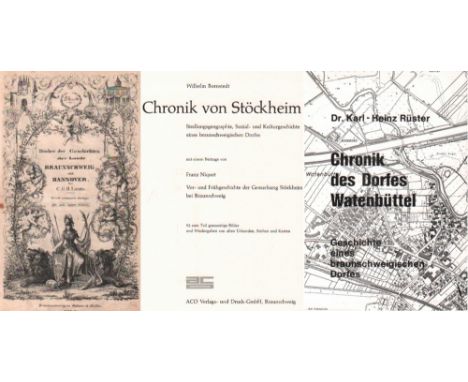 Braunschweig. Stadt- bzw. Geschichte des Umlandes in 40 verschiedenen Werken und Veröffentlichungen. Aus der zweiten Hälfte d