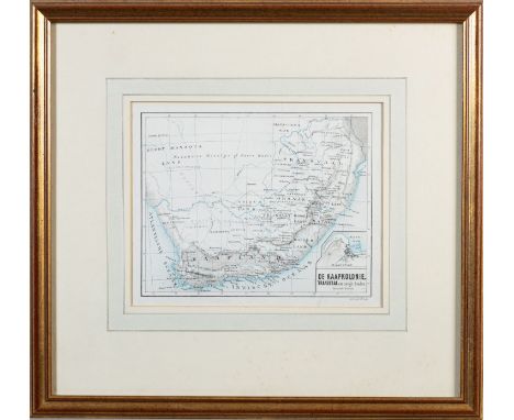 SOUTH AFRICA, two hand coloured engraved maps, Afrique Meridionale et Gouvernmt. du Cap, a Paris chez Binet 21cm x 25.5cm; De