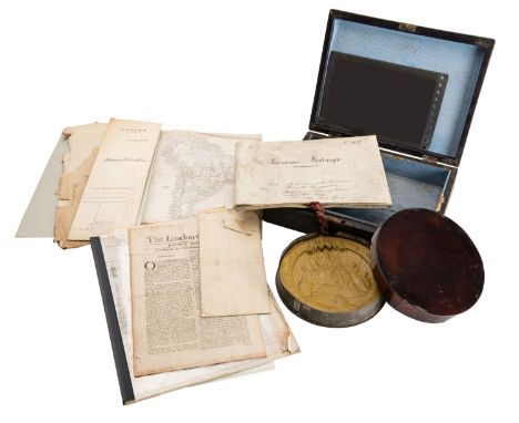 EPHEMERA. VICTORIA, Letters Patent for Thomas Flitcroft, for 'Improvements in the construction of Carding Engines', dated 12 
