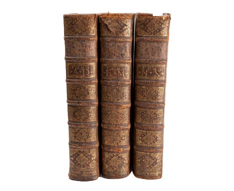 BAYLE, Pierre. Dictionaire historique et critique. second edition., rev., corr. & augm., Rotterdam: R. Leers 1702. 3 vols, en