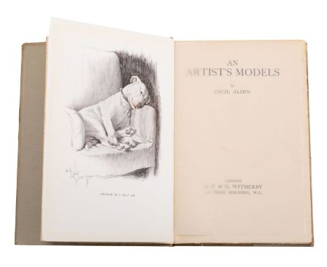 ALDIN, Cecil. An Artist's Models, London: Witherby 1930, first edition, 20 plates, org. buckram cloth, in edge torn dustwrapp