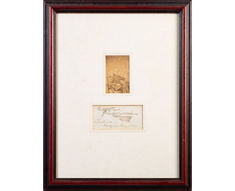 DICKENS, Charles (1812-1870), an autograph clipping 'Faithfully Yours Charles Dickens, Wolverhampton Thursday Fourth March 18