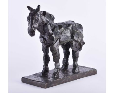 Raymond DUCHAMP-VILLON (1876-1918)"Petit Cheval" (1911) Skulptur - Bronze, 30 x 36 x 14 cm,auf der Plinthe signiert und datie