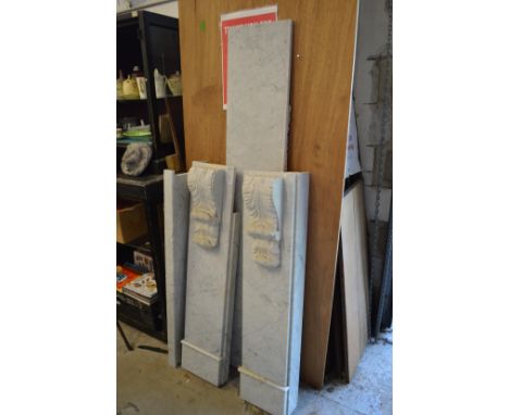 A marble fire surround.