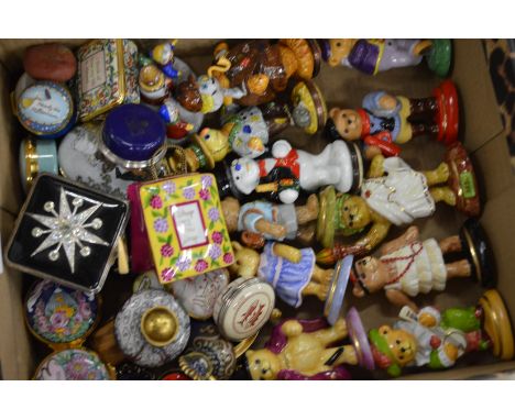 Halycon Days enamel boxes and other collectable china.