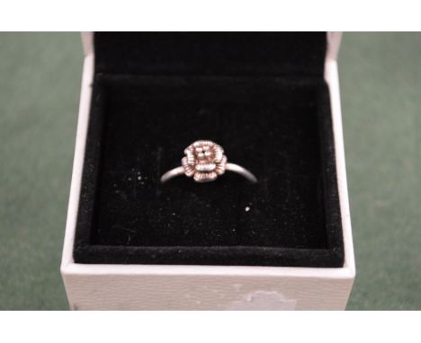 A silver ring.