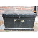 An old carpenter's trunk.