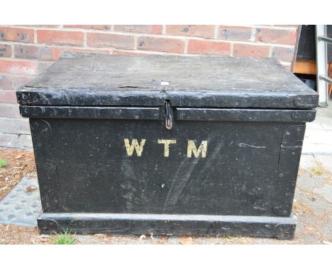 An old carpenter's trunk.