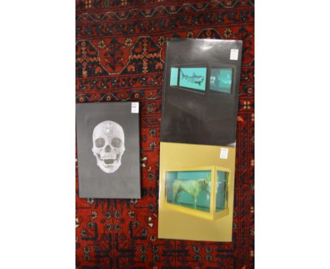 In the manner of Damien Hirst, Crystal Skull colour print and two associated catalogues.