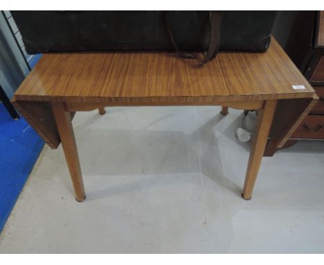 A vintage formica top kitchen table