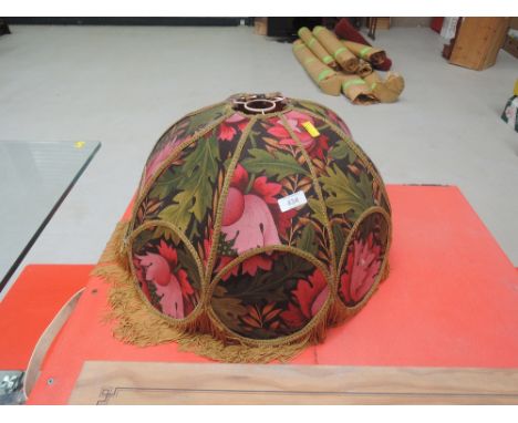 A vintage lamp shade