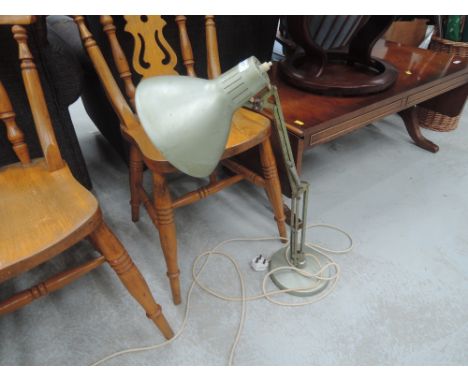 A vintage angle poise lamp
