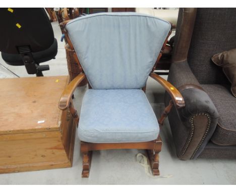 A vintage Ercol style rocker