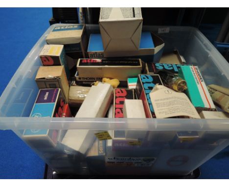 A selection of photographic and similar light bulbs etc